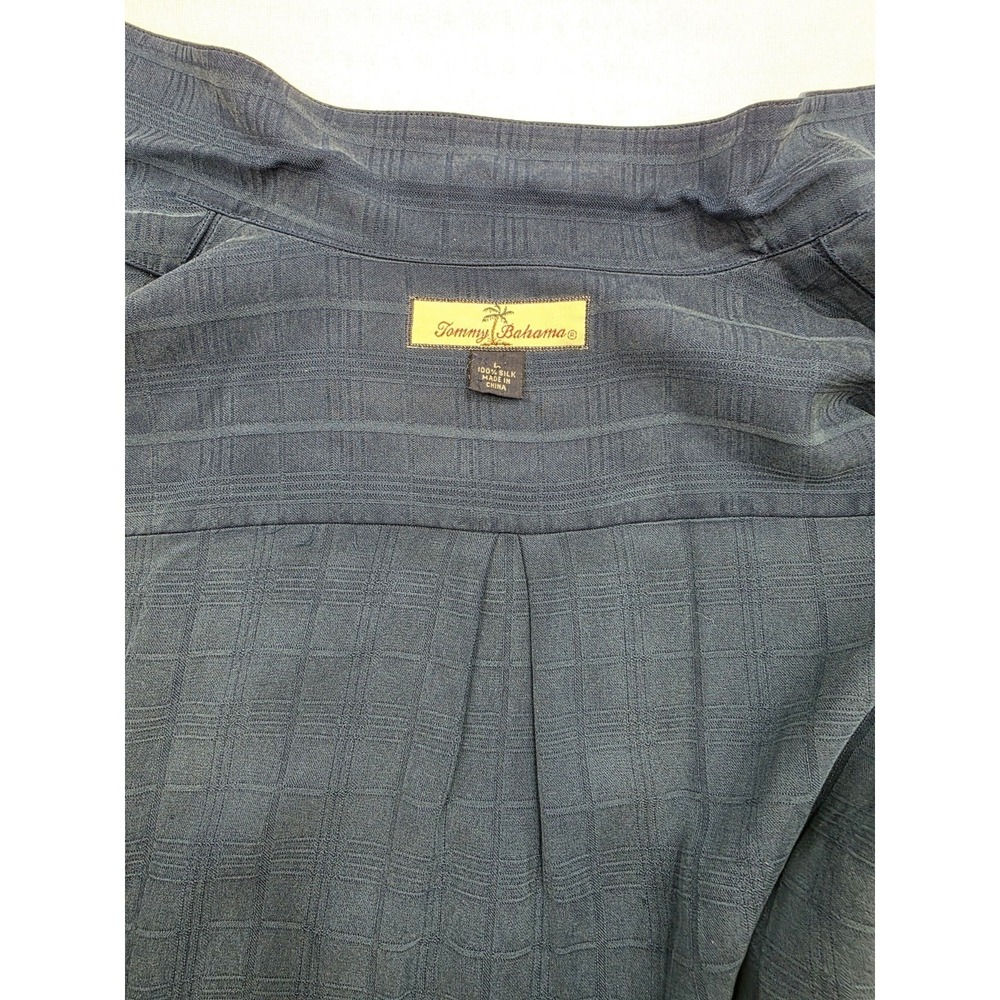 Tommy Bahama Palm Fresco Beach Men's Blue Silk Camp Shirt. Size XL - Picture 4 of 8